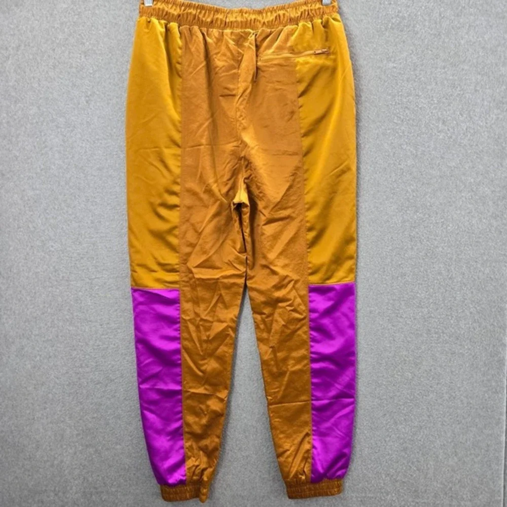 Air Jordan Men Activewear Pants Medium Orange‎ Colorblock Jogger Flight Colorful